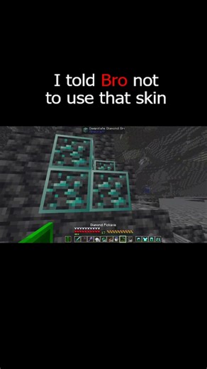 I told bro not to wear that skin #minecraft #memes #minecraftrealistic #trending#gaming#funny#viral