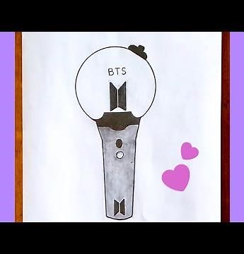 BTS Army Bomb Drawing | Drawing Tutorial Easy | Easy step by step drawing