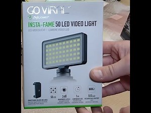 GOVIRAL Insta-Fame 50 LED Video Light Review