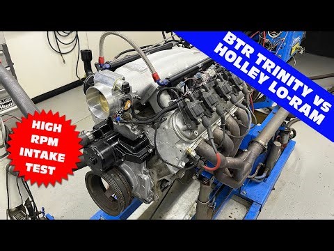 7,700-RPM 5.3L LS SCREAMER INTAKE TEST! BTR TRINITY VS HOLLEY LO-RAM-WHICH ONE MAKES MORE POWER?