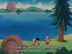 Goku And Krillin Swimming Training - Dragon Ball