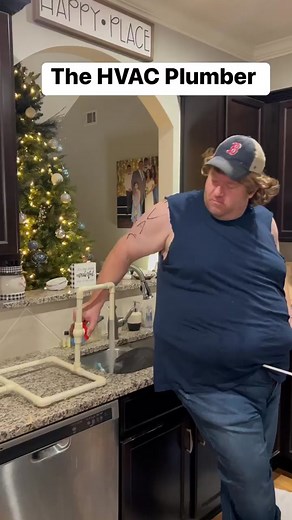 The HVAC Plumber Fixes a Leak with PVC Pipes