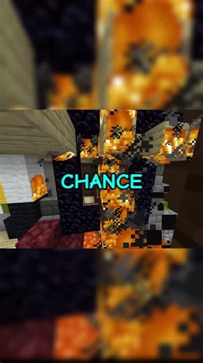 NATURALLY Completed Nether Portal in Minecraft