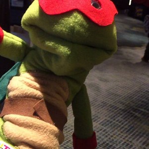 Puppet Raphael lost his sai. DAAAAAMMMMNNN!!! #Raphael #NinjaTurtles #TMNT (Puppet from Ruppits.com) | Black Nerd Comedy