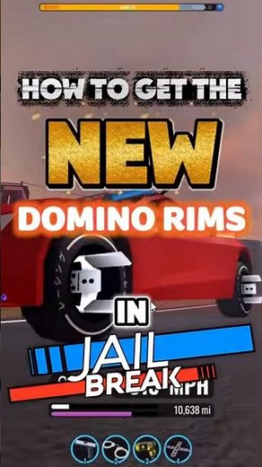 How to get the secret Domino Crown Rims in Jailbreak! #roblox #jailbreak #robloxhunt