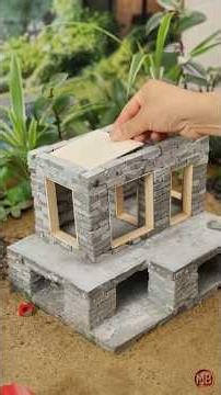 DIY Mini House Build 🏠 #shorts #mittibuilds #construction #diy