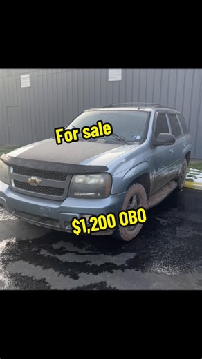 2006 Chevy Trailblazer 4WD – $1,200 OBO Runs & drives. Please read: \t•\tNeeds new battery (starts with a jump) \t•\tFrame work needed in the front \t•\tPower steering leak \t•\tBrand new rear control arms (both sides) \t•\tSold AS IS Good: \t•\t4WD works \t•\tAutomatic \t•\tStraight-6 engine \t•\tTow hitch \t•\tRoof rack \t•\tGood tires \t•\tHeat works Great mechanic special / winter beater / project SUV.