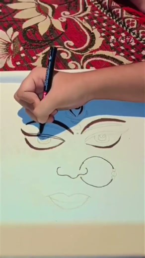 Durga Maa🙂 Drawing#easydrawing
