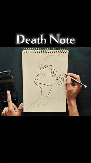 Death Note drawing📓☠️#anime #drawing #viral #art #deathnote