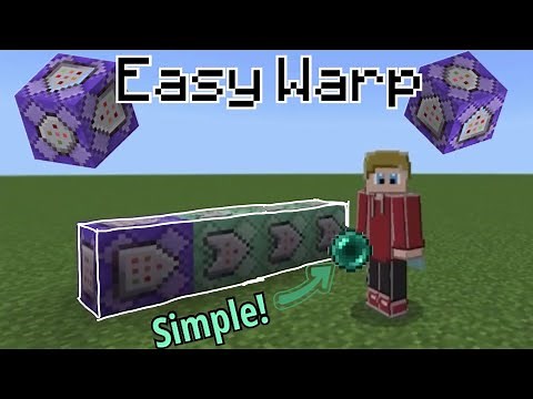 Command Block Ender Pearl Warp for Minecraft Bedrock 1.20