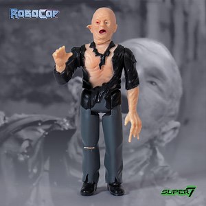 "I know you. You're dead! We killed you!" Out NEXT FRIDAY (8/23): The debut wave of the Super7 x Robocop 3.75-inch ReAction Figures! The futuristic streets of Detroit detonate here in the real world with bad guy Emil Antonowsky (as he gets his toxic comeuppance!), Robocop, AND battle-damaged Robocop (complete with a bullet hole riddled cardback!). Set your alarms and alerts and we'll see you next week! | Super7