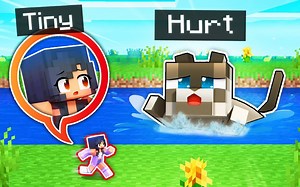 【Aphmau】我的世界|一小只的我救助了受伤的小猫I'm TINY And Helping A HURT Kitten In Minecraft!