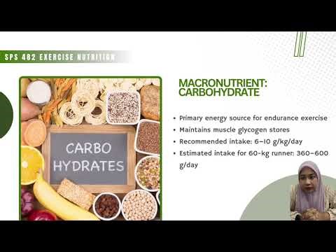 SPS482 EXERCISE NUTRITION: Energy & Macronutrient Requirements of a Female Marathon Runner (PAL 2.4)