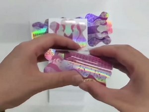 100PCS Acrylic Nail Forms,Nail Extension Tips Purple Color Nail Art Sticker Long Nail Forms Guide Stickers Nail Art Equipment for Salon