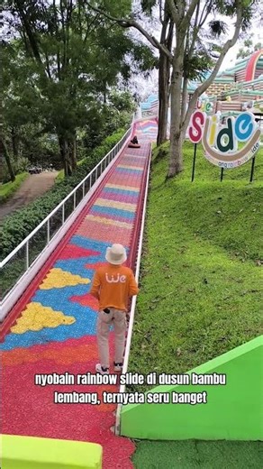 Rainbow slide dusun bambu lembang, ternyata Seruuuu Banget