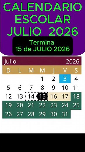 ¡OFICIAL! 📝 Calendario Escolar SEP 2026
