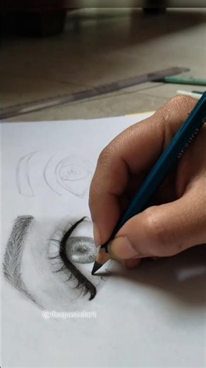 Realistic eye drawing ||charcoal graphite|| speedy art||