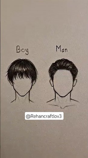 How to draw male hair tutorial ✨️ #drawing #tutorial #art #howtodraw #shorts