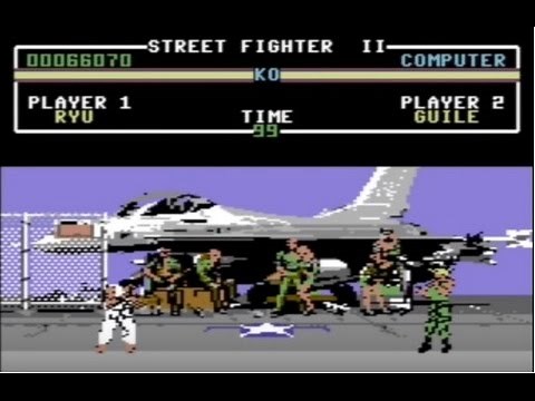 Street Fighter 2 - Commodore 64 - Ryu Playthrough