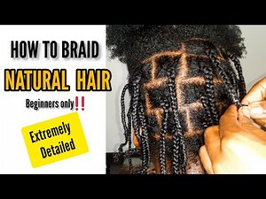 HOW TO MINI BRAID ON NATURAL HAIR (BEGINNER FRIENDLY AND EXTREMELY DETAILED) 4C NATURAL HAIR BRAIDS