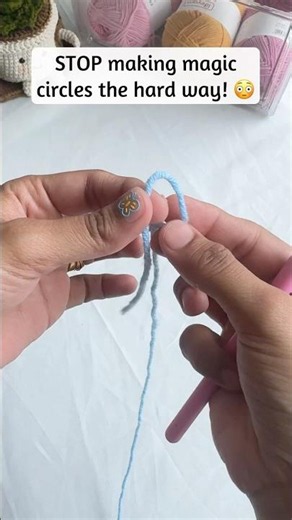 How to make Magic circle easy way for Beginners 🧶# #crochetforbeginners #crochet #crochettips