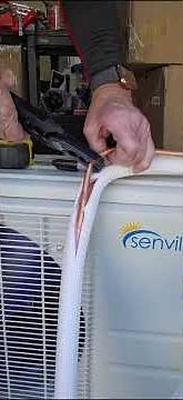 mini split, how to fix a kinked line set tubing