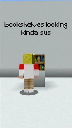 Minecraft Bookshelves Looking SUS - AMONG US