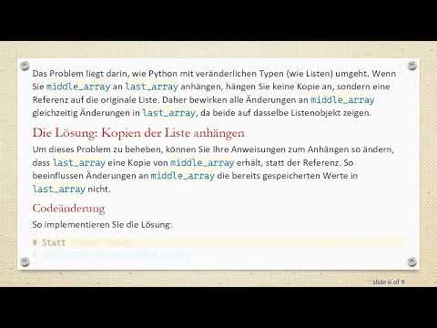 Verständnis globaler Variablen in rekursiven Funktionen: Werte in Python unverändert bewahren