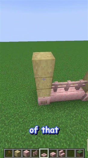 how to build a CHERRY fence using Birch in minecraft!! update 1.21 #shorts