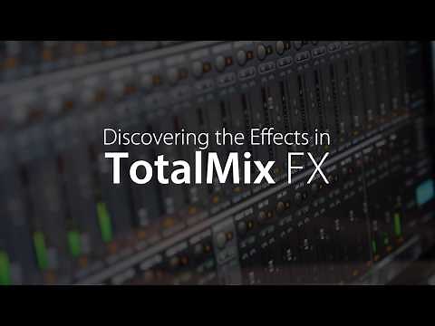 TotalMix FX - DSPエフェクトEQ、コンプ、リバーブ、ディレイ（字幕)