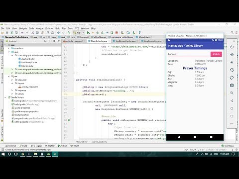 Prayer Timings App using Volley Library - Android Studio Tutorial