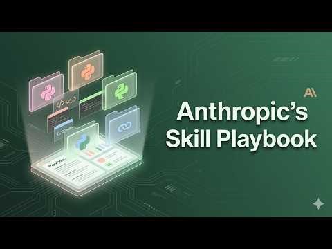 Anthropic's Skill Playbook