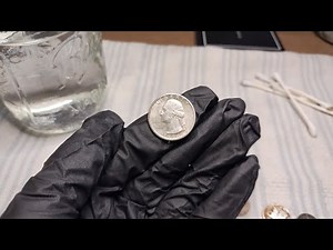 How to remove PVC Damage from Silver coins.
