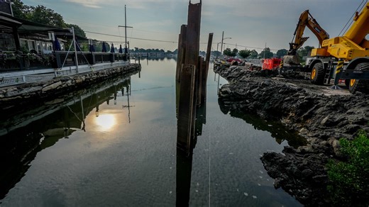 North Kingstown rebuilding seawall along Wickford's waterfront to gain ground in flooding battle