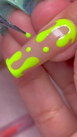 Glow in the Dark Lava Lamp Nails Tutorial