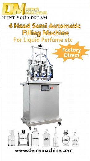 ✨Fast & Precise Perfume Filling with DEMA 4 Head Perfume Filling Machine