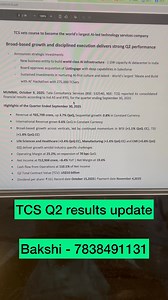 TCS Q2 results update | Rounaq Bakshi