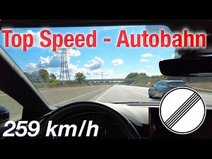 [4K] Driving FAST on the german Autobahn (259 km/h - 160 mph) - POV