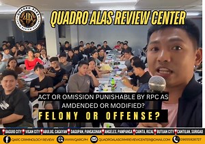 16K views · 293 reactions | FELONY OR OFFENSE ft. QARC Dagupan City Branch #헤헔헥헖헣헢헪험헥헛헢헨헦험 #헤헔헥헖헤혂헮헹헶혁혆헔혀혀혂헿헮헻헰헲 | QARC Criminology Review | Facebook