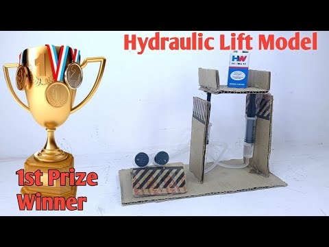 How To Make Hydraulic Lift || Science Exhibition Working Model || DIY Project 