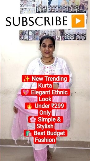 Stylish White Pink Kurta Set 🌸 | Khadi Dupatta Collection 😍 | Meesho Budget Fashion ✨