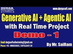 Generative AI + Agentic AI tutorials || Demo - 1 || by Mr. SaiRam On 15-09-2026 @9PM (IST)