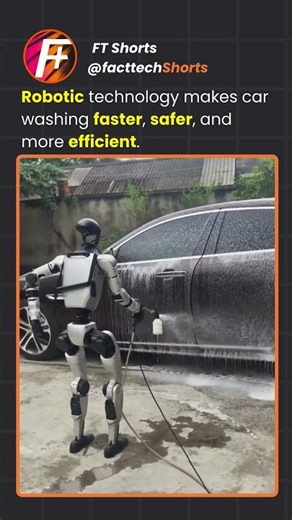 Robot Car Wash in Action 🤖🚗 Automated Cleaning Feels Like the Future | #shortsvideo