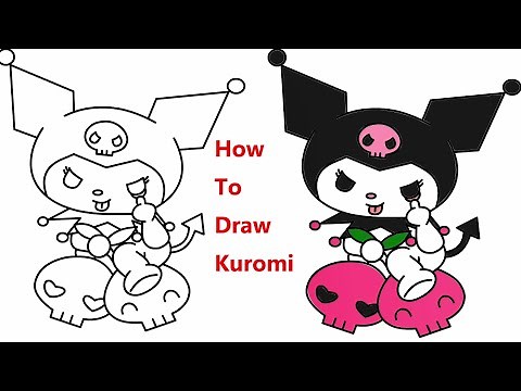 Vẽ Kuromi Siêu Cute Đơn Giản | How To Draw Kuromi