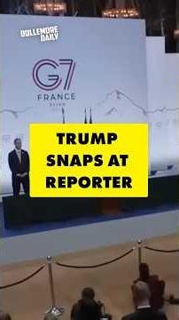 Trump Gets Upset With Reporter for Asking Uncomfortable Question #DollemoreDaily #News #Politics