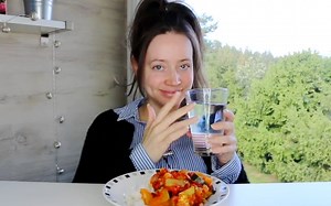 【Solfrid ASMR】西葫芦茄汁拌饭、香~