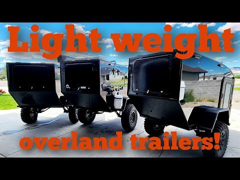 Overland trailer, with a punch. UTV camping trailer, overland camping. Tiny campers