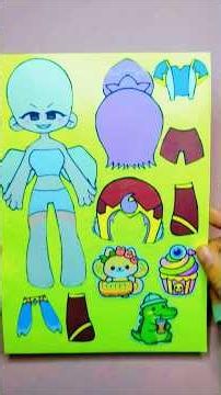 DIY Magic Lamp Princess Paper Doll ✨🪔 #doodle #diy #diy #drawing #paperdoll