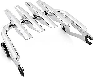 Amazon.com: Areyourshop Detachable Stealth Two-Up Luggage Rack Rear Rack for Harley Touring Road King Street Glide Road Glide Electra Glide 2009-2023 (Chrome) : Automotive