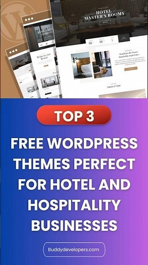 BEST FREE WordPress themes perfect for hotel and hospitality businesses